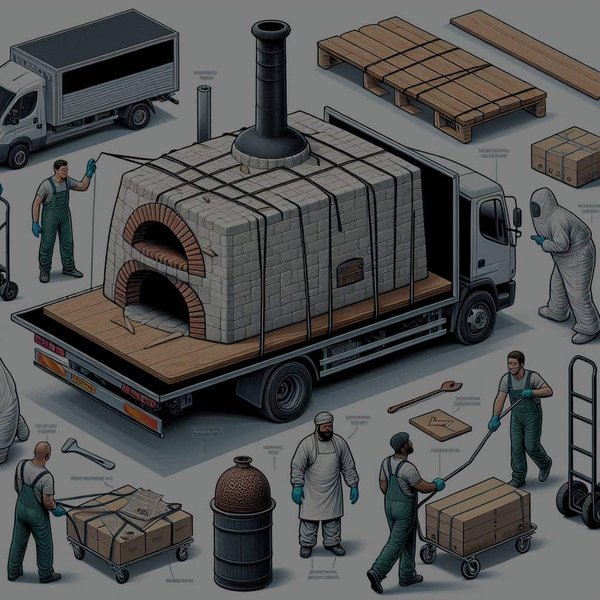 Quelles sont les préparations spécifiques pour déménager un four à pizza à bois ?